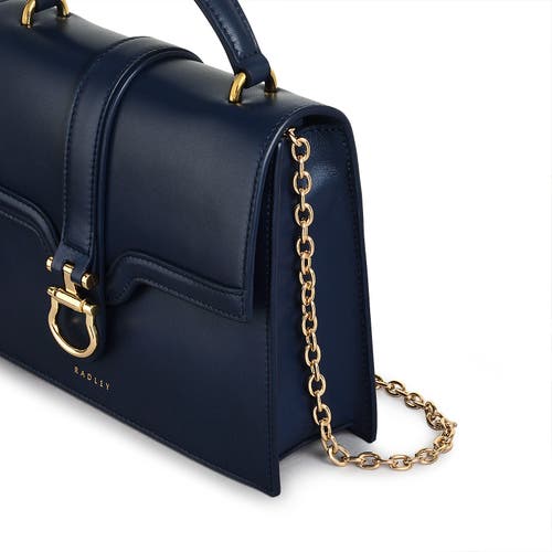 Radley Kentucky Derby Ss25 Small Flapover Satchel Bag In Ink