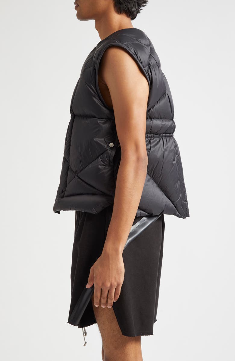 Rick Owens Quilted Down Puffer Vest, Alternate, color,