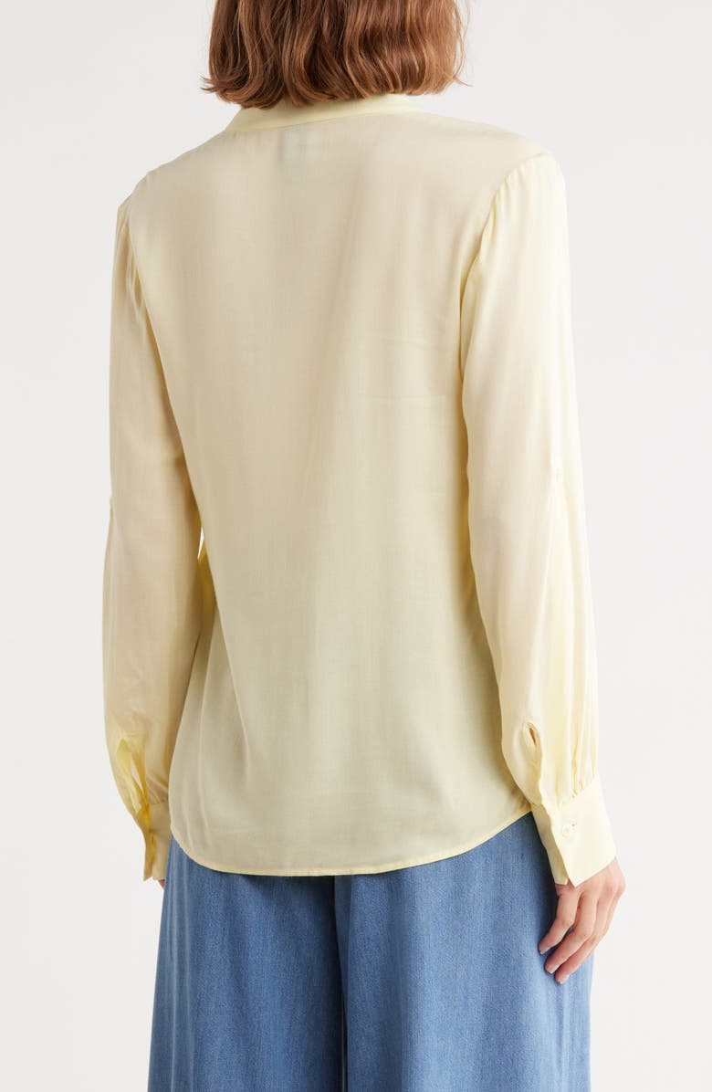 BOSS Banoria Long Sleeve Top, Alternate, color, Open Yellow