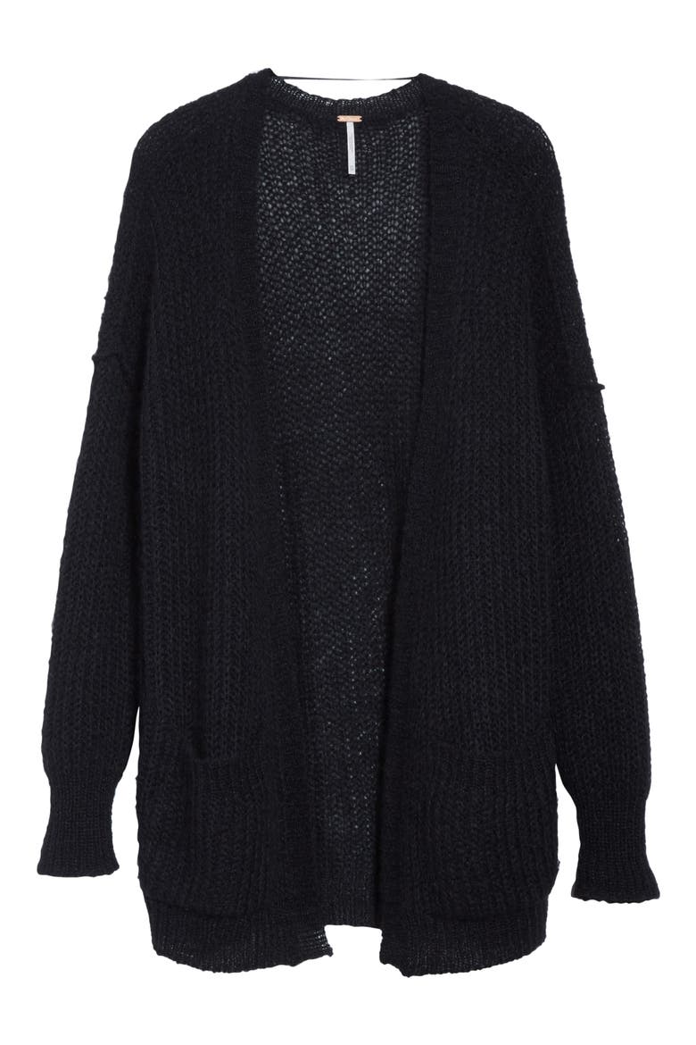Weekend Getaway Cardigan, Alternate, color, BLACK