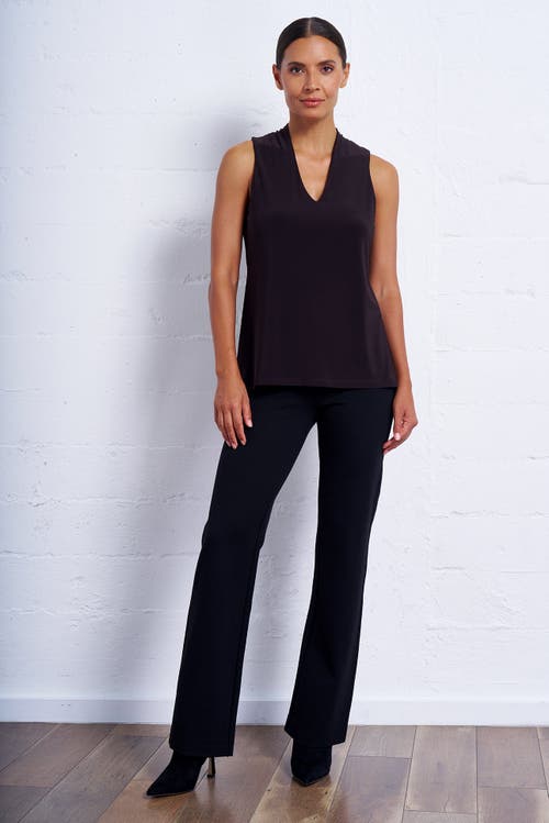 Franne Golde High Waist Bootcut Stretch Ponte Pant