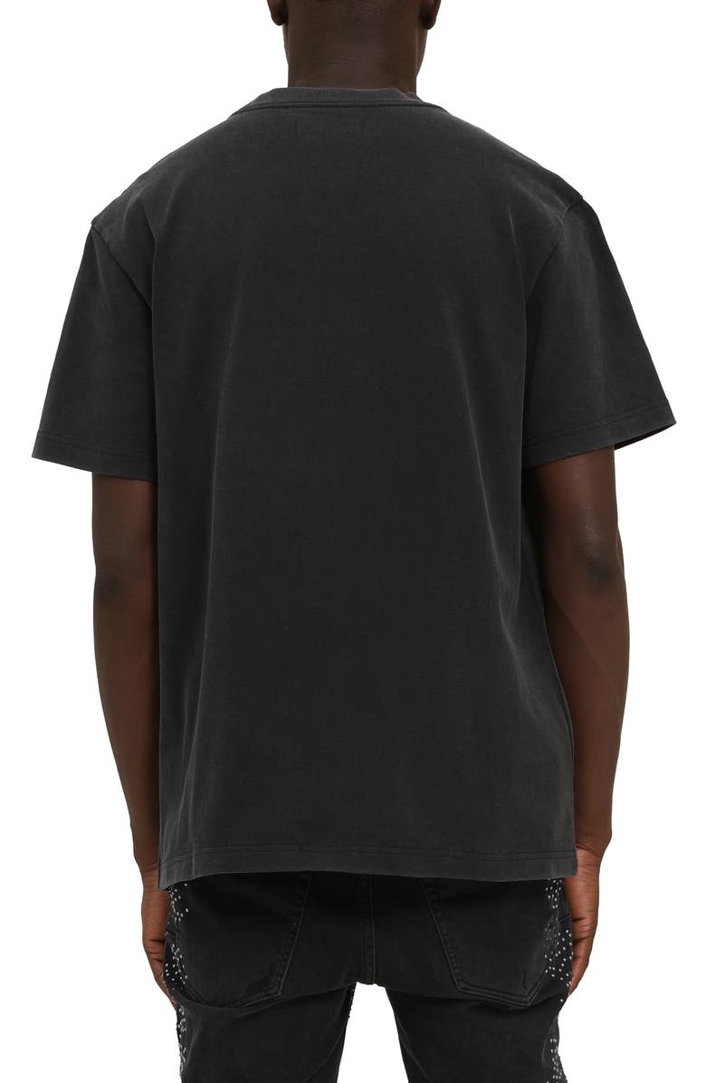 PURPLE BRAND Studded Heavyweight Jersey Cotton Graphic T-Shirt, Alternate, color, Black