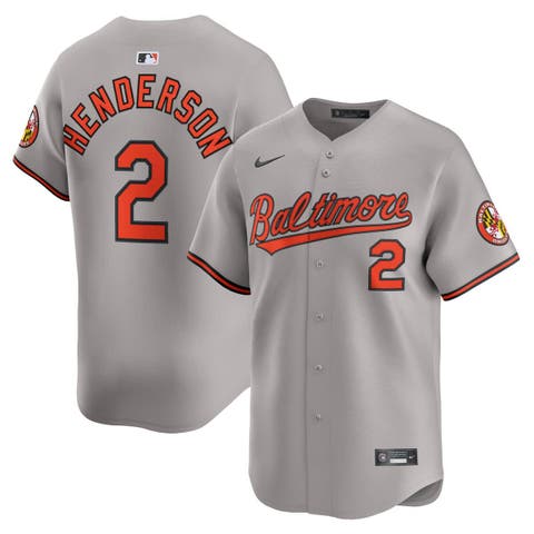 Men's Nike Gunnar Henderson Gray Baltimore Orioles Road Limited Player Jersey