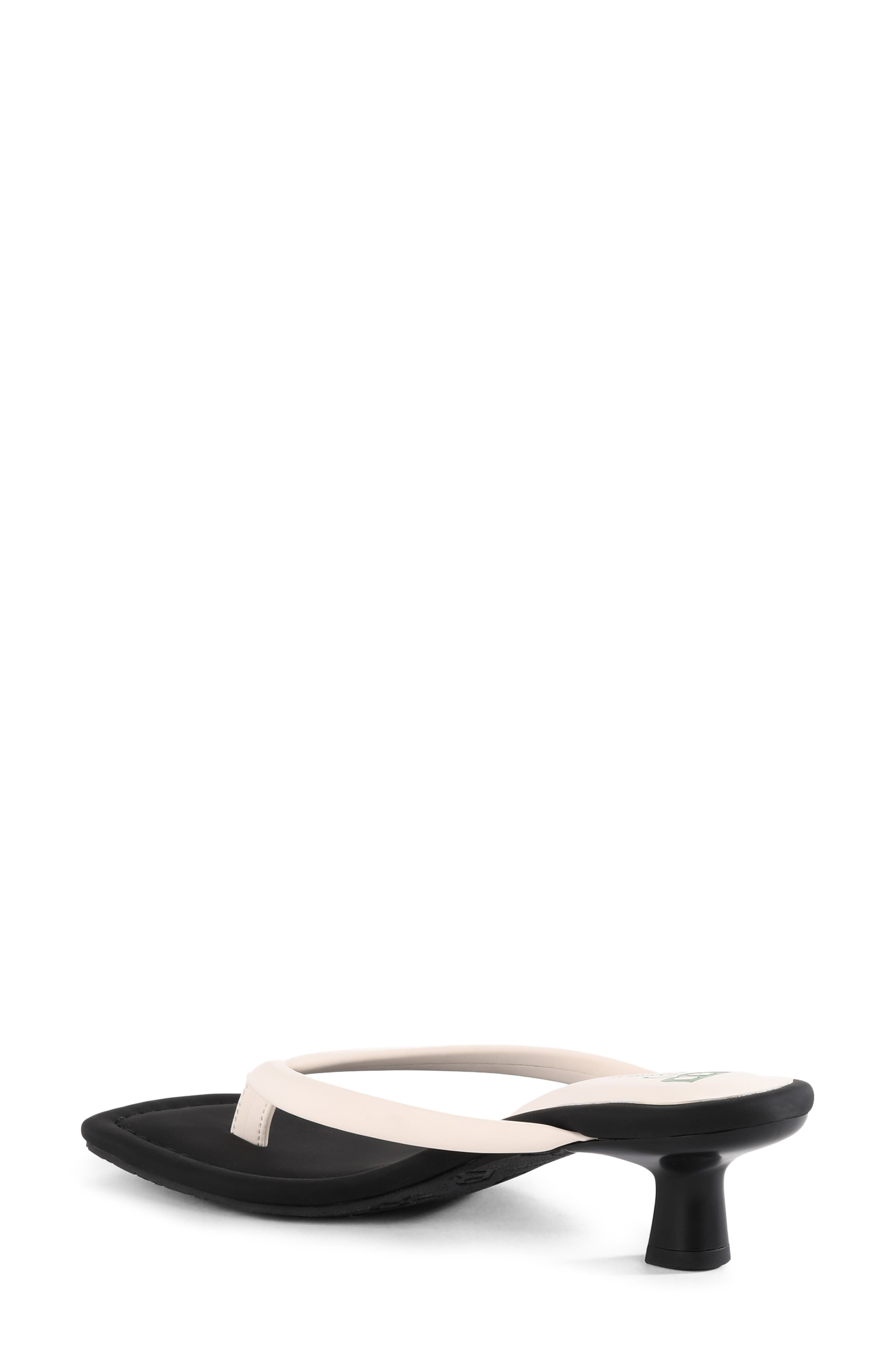BC Footwear Riptide Kitten Heel Sandal, Alternate, color, White
