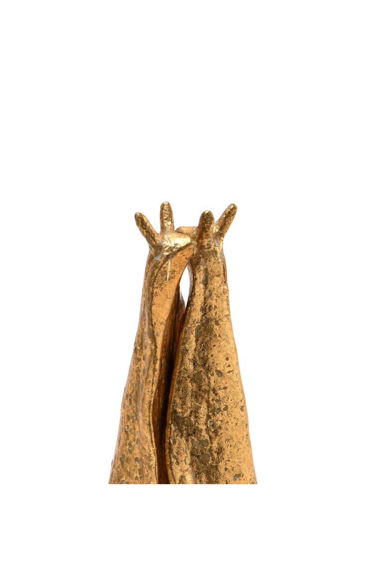 Decorative Distressed Cast Metal Snail Bookends, Gold, Alternate, color, Gold