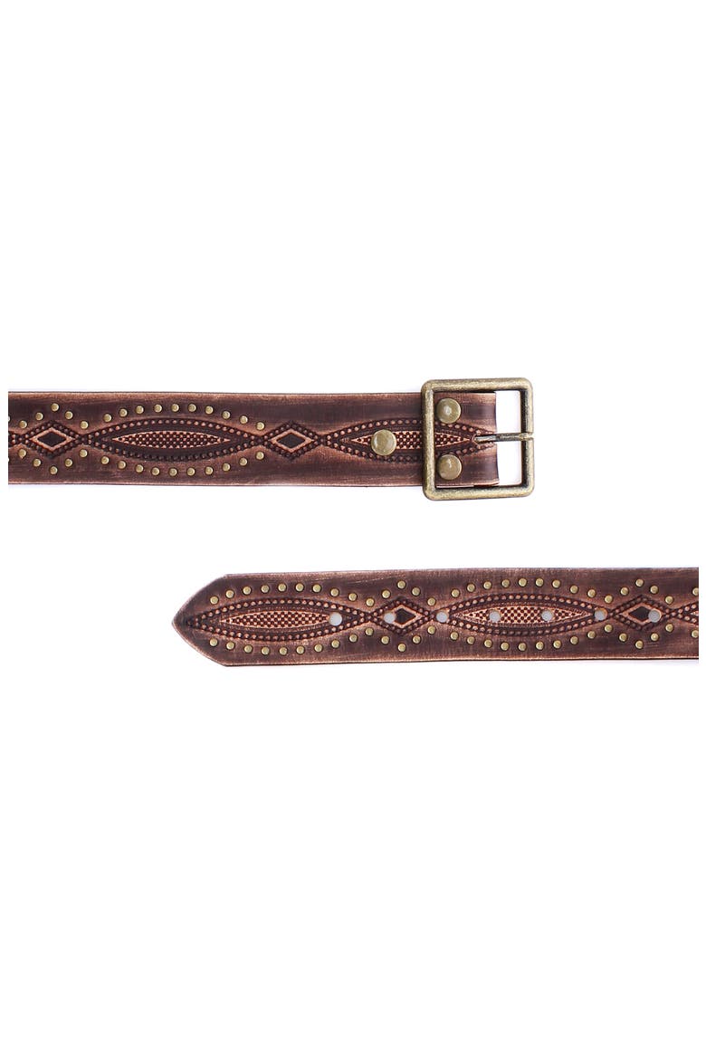 Flintrow Studded Belt, Alternate, color, Brown