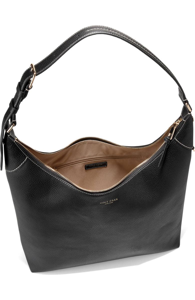 Cole Haan Florence Hobo Shoulder Bag, Alternate, color, Black