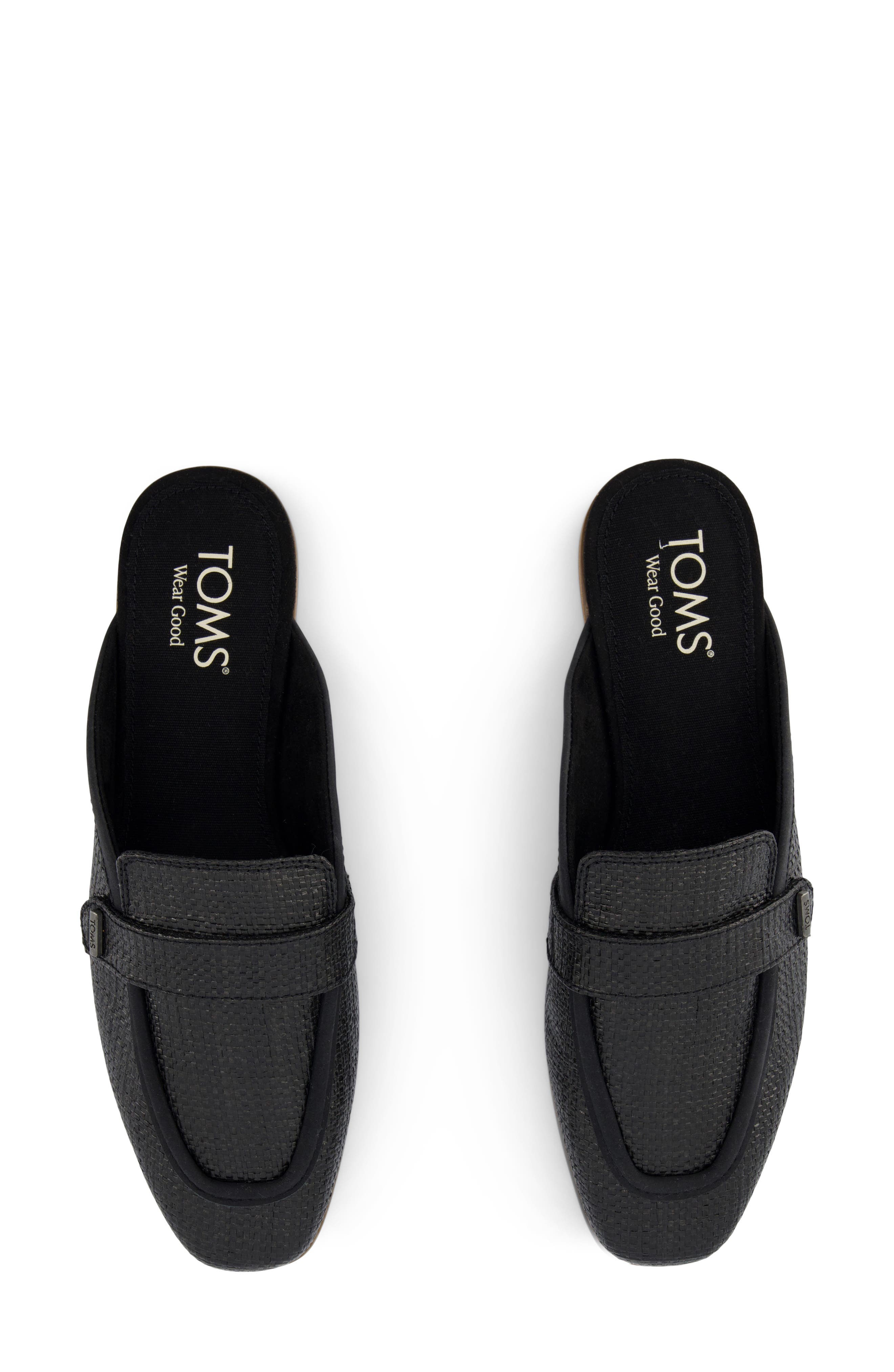 Lynette Mule, Alternate, color, BLACK RAFFIA