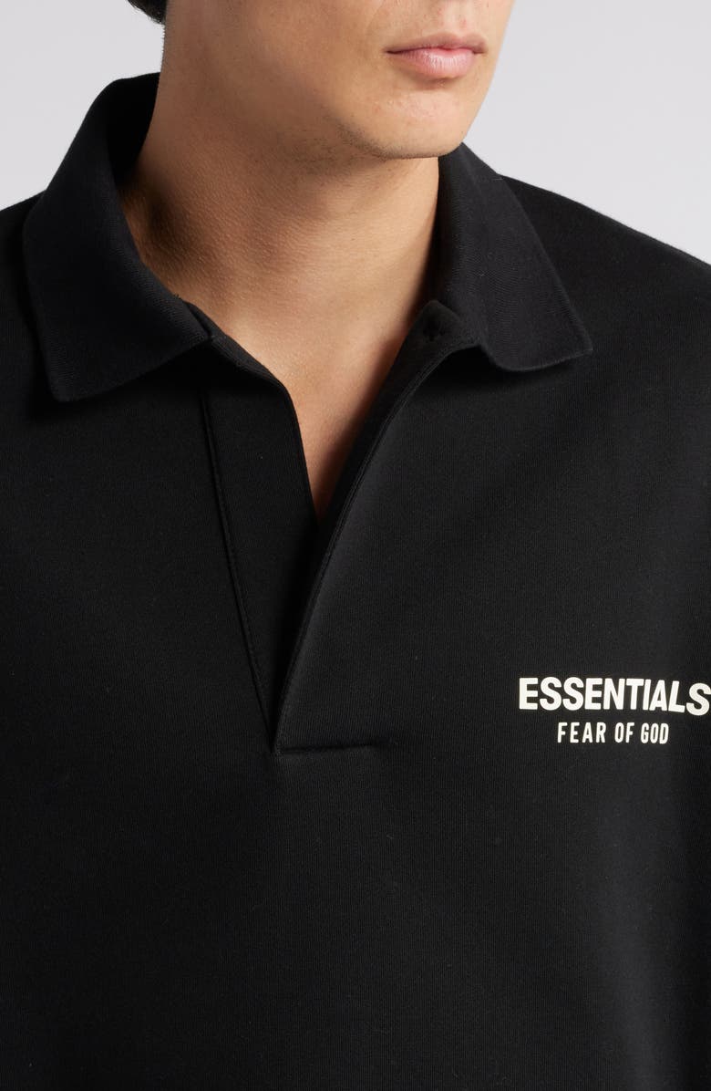 Fear of God Essentials Johnny Collar Fleece Sweatshirt, Alternate, color, 