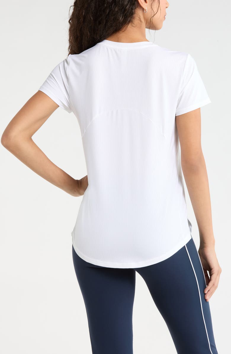 Zella Rally Mesh T-Shirt, Alternate, color, White
