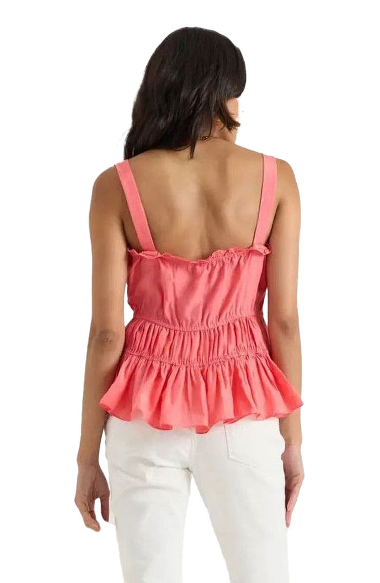 Calypso St. Barth Lola Top, Alternate, color, Coral