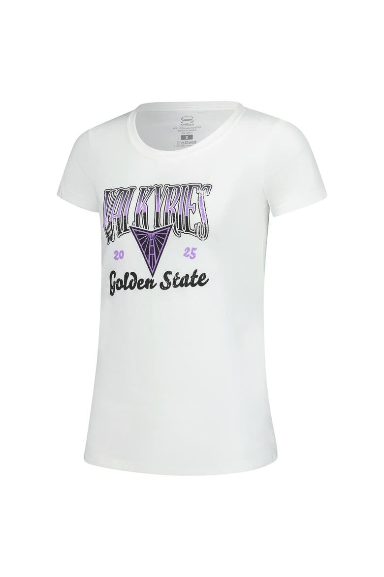 Women's Stadium Essentials White Golden State Valkyries Sky High T-Shirt, Alternate, color, White