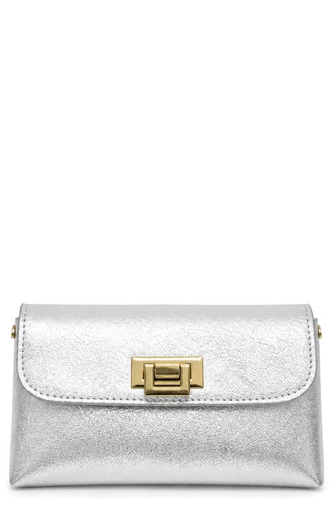 Cecilia Metallic Leather Clutch