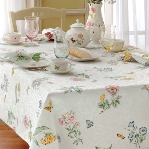 Butterfly Meadow Damask Tablecloth