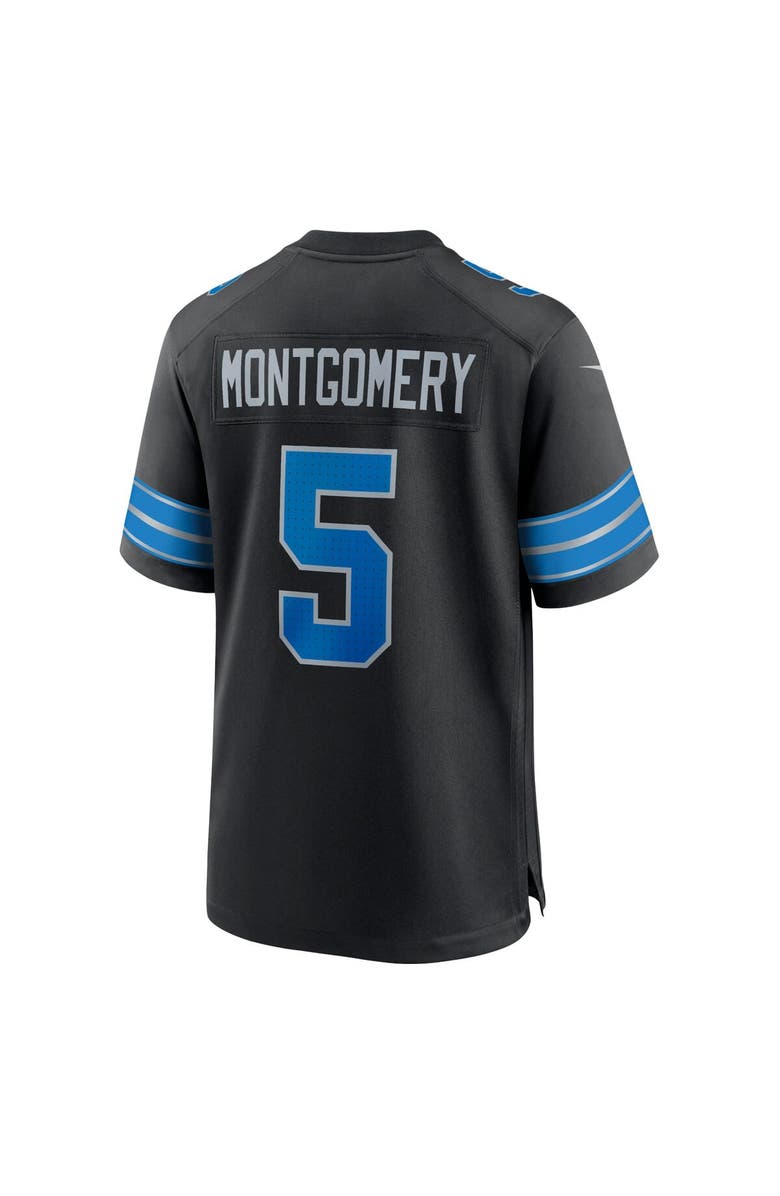 Nike Men's Nike David Montgomery Black Detroit Lions 2nd Alternate Game Jersey, Alternate, color, Black