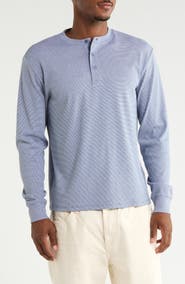 14th & Union Long Sleeve Textured Henley