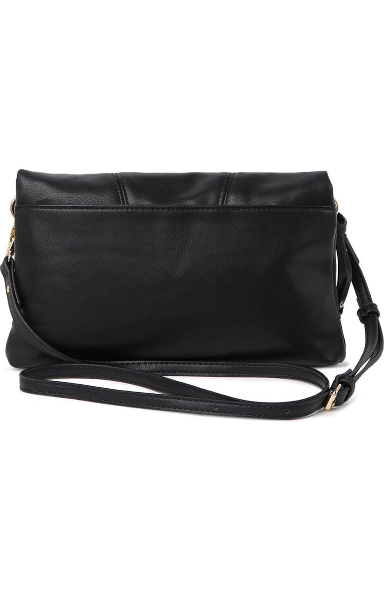 Sole Society Textured Faux Leather Clutch, Alternate, color,