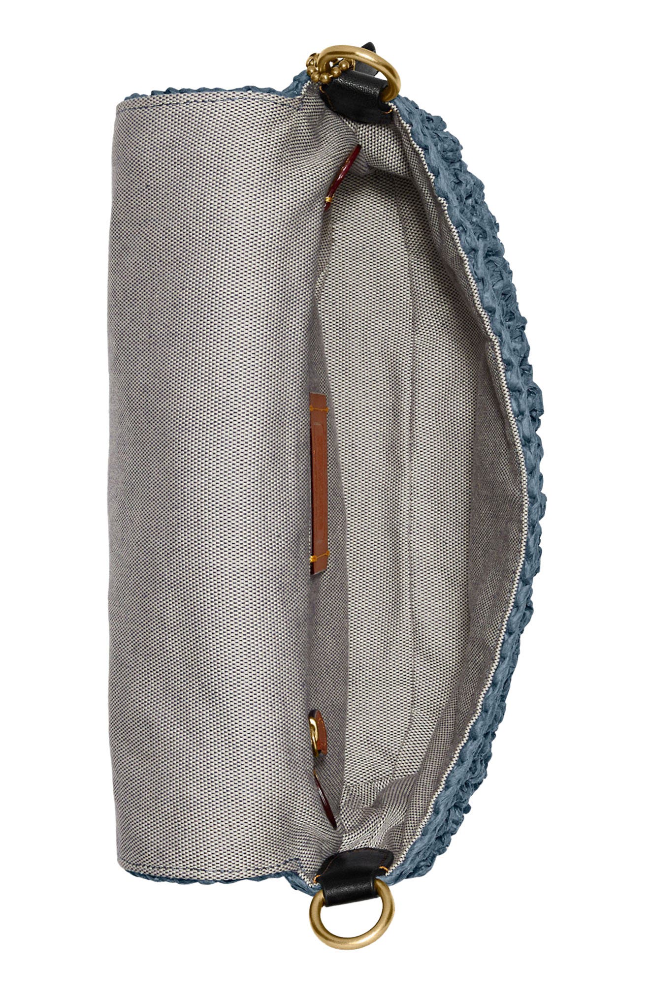 COACH Tabby Embroidered Cherry Straw Crossbody Bag, Alternate, color, 