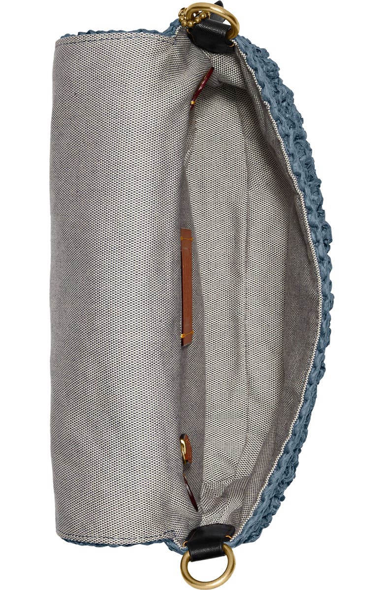 COACH Tabby Embroidered Cherry Straw Crossbody Bag, Alternate, color,