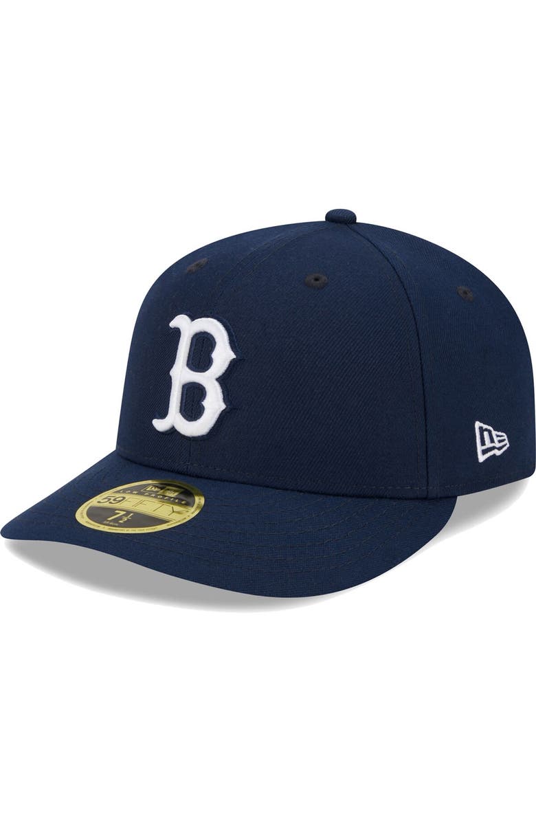 New Era Men's New Era Navy Boston Red Sox Oceanside Low Profile 59FIFTY Fitted Hat, Main, color, 