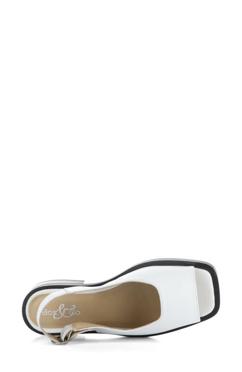 Bos. & Co. Elena Slingback Flat In White