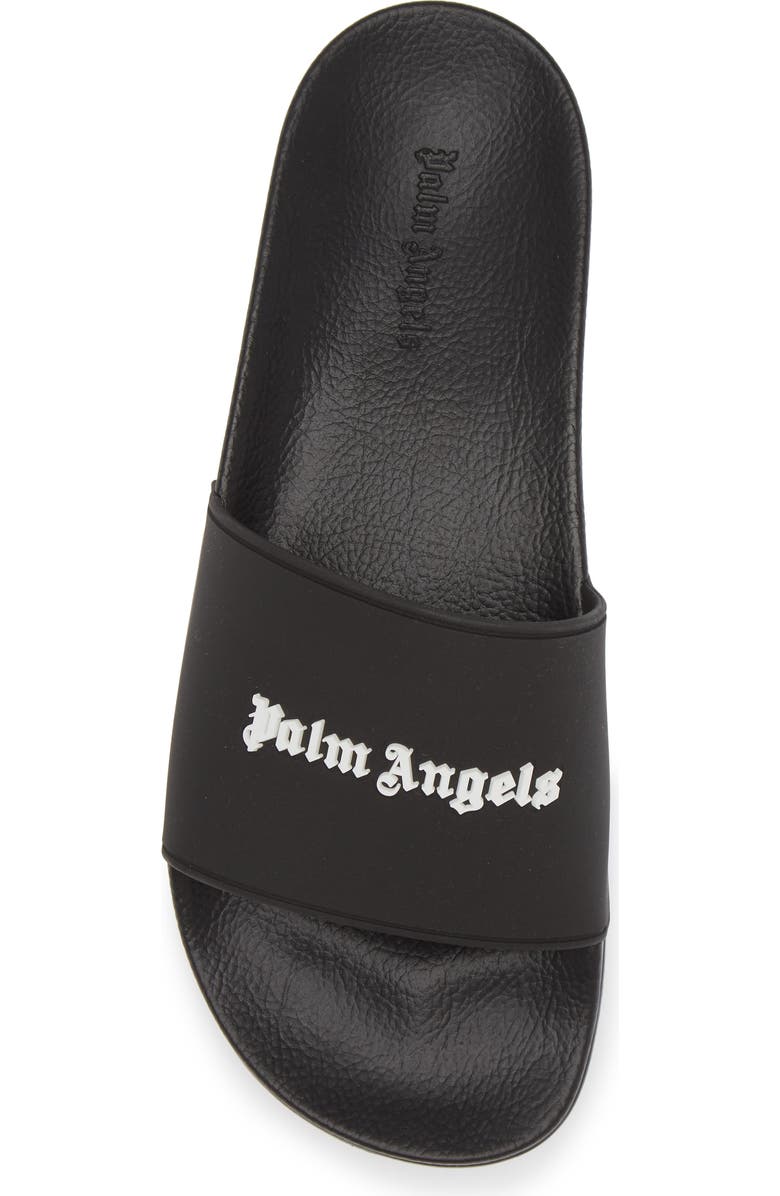 Palm Angels Essential Logo Pool Slide Sandal, Alternate, color,