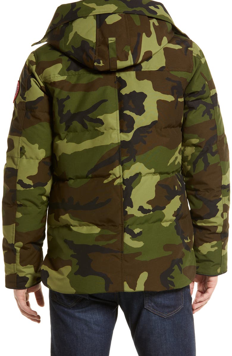 Canada Goose Macmillan Camo Water Resistant Down Parka, Alternate, color,