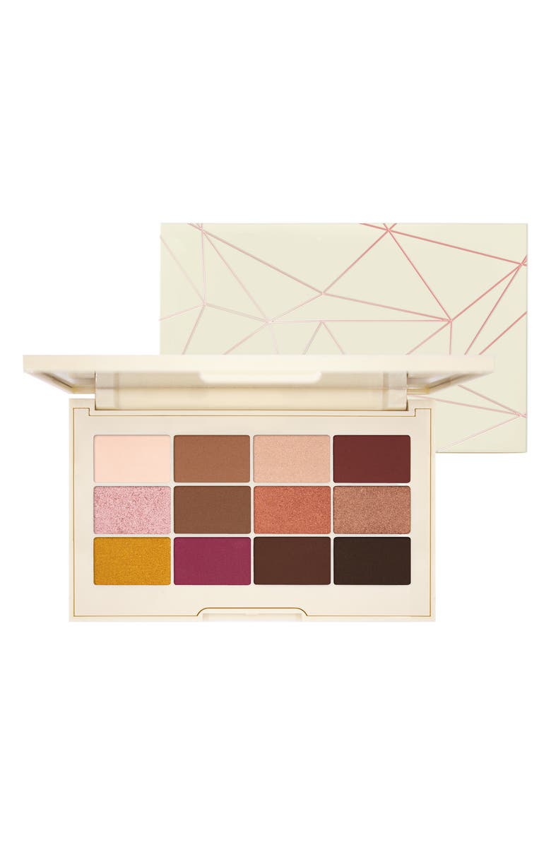 Jouer Rose Gold Matte & Shimmer Eyeshadow Palette, Main, color,