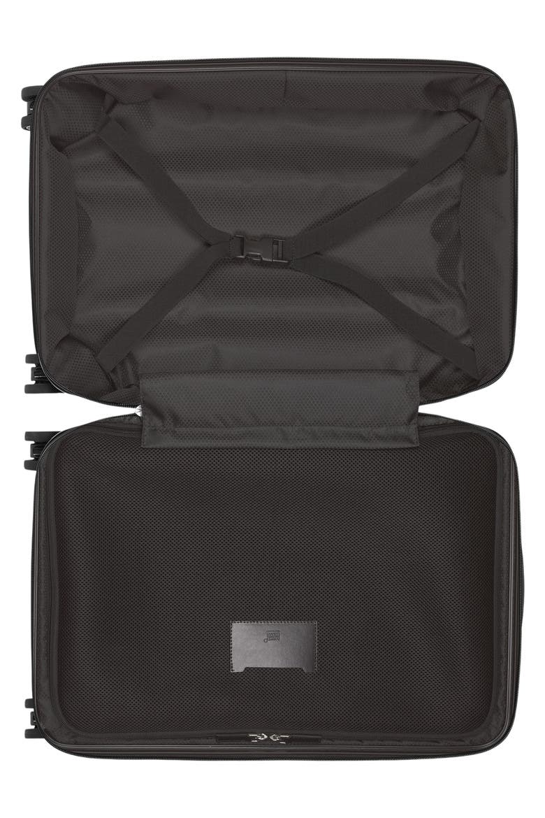 #MY4810 Cabin Trolley Compact Carry-On Spinner Luggage, Alternate, color, BLACK