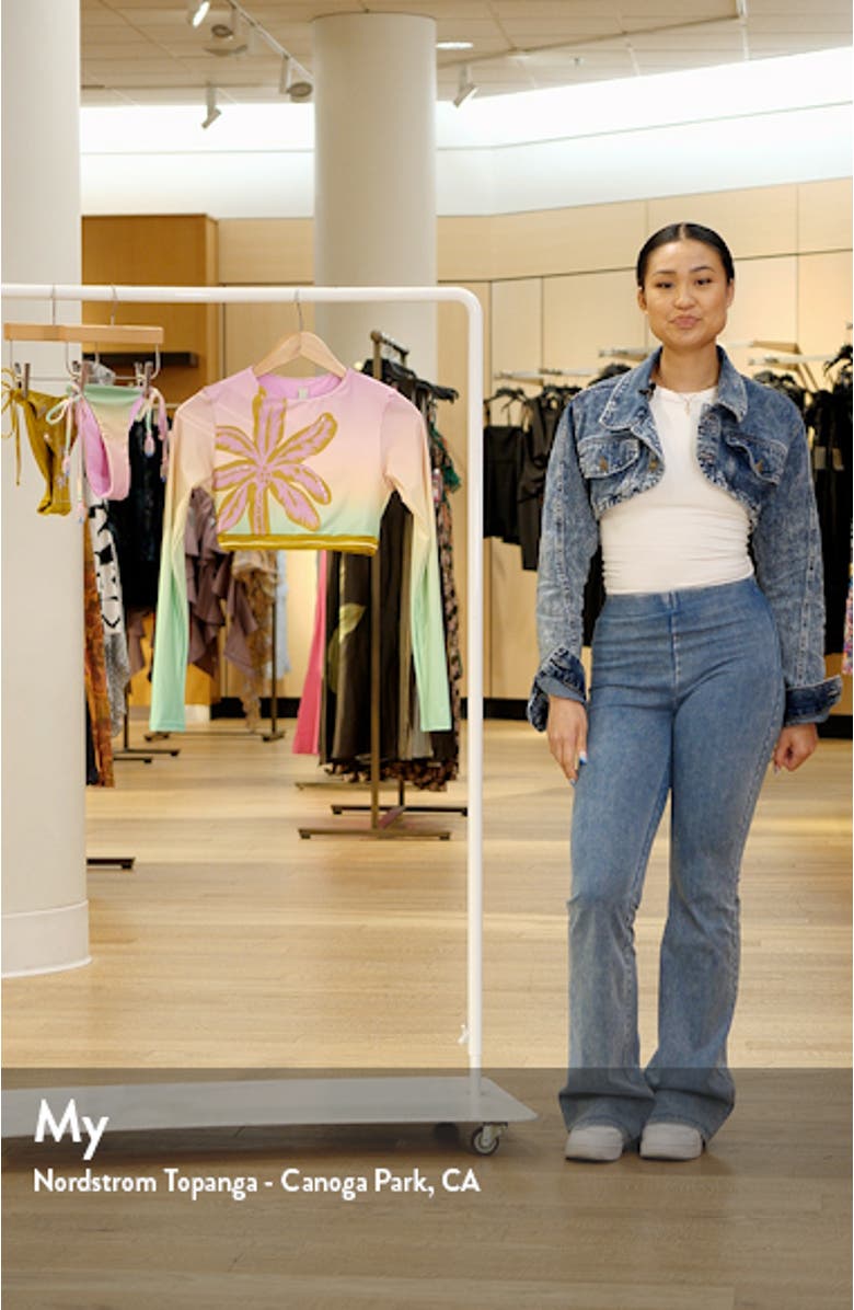 Candy Palms Spectacular Long Sleeve Crop Rashguard, sales video thumbnail