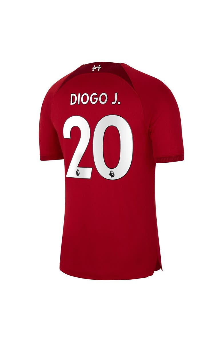 Nike Men's Nike Diogo Jota Red Liverpool 2022/23 Home Breathe Stadium Replica Player Jersey, Alternate, color, 