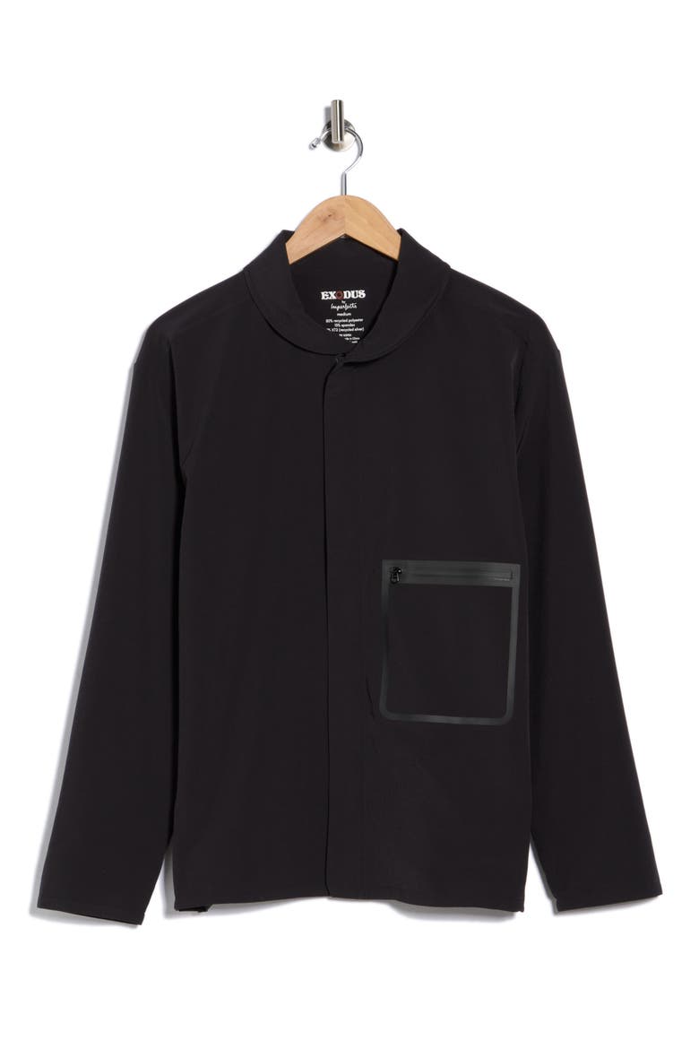 Exodus Shepherds Zip-Up Shirt, Alternate, color, OBSIDIAN