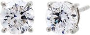 BY ADINA EDEN Lab Grown Diamond Solitaire Four Prong Stud Earring 14K