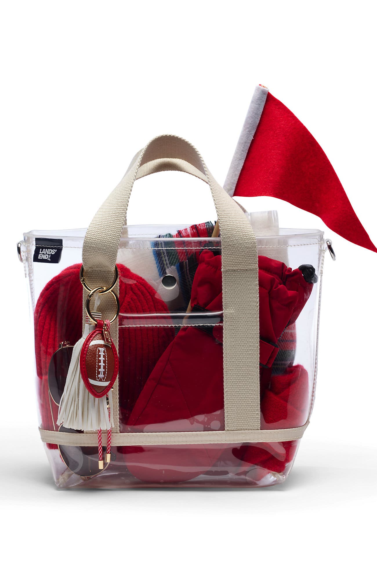 Clear Tote, Alternate, color, Natural