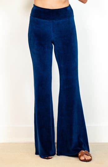JJwinks Velour Flare High Waist Pants | Nordstrom
