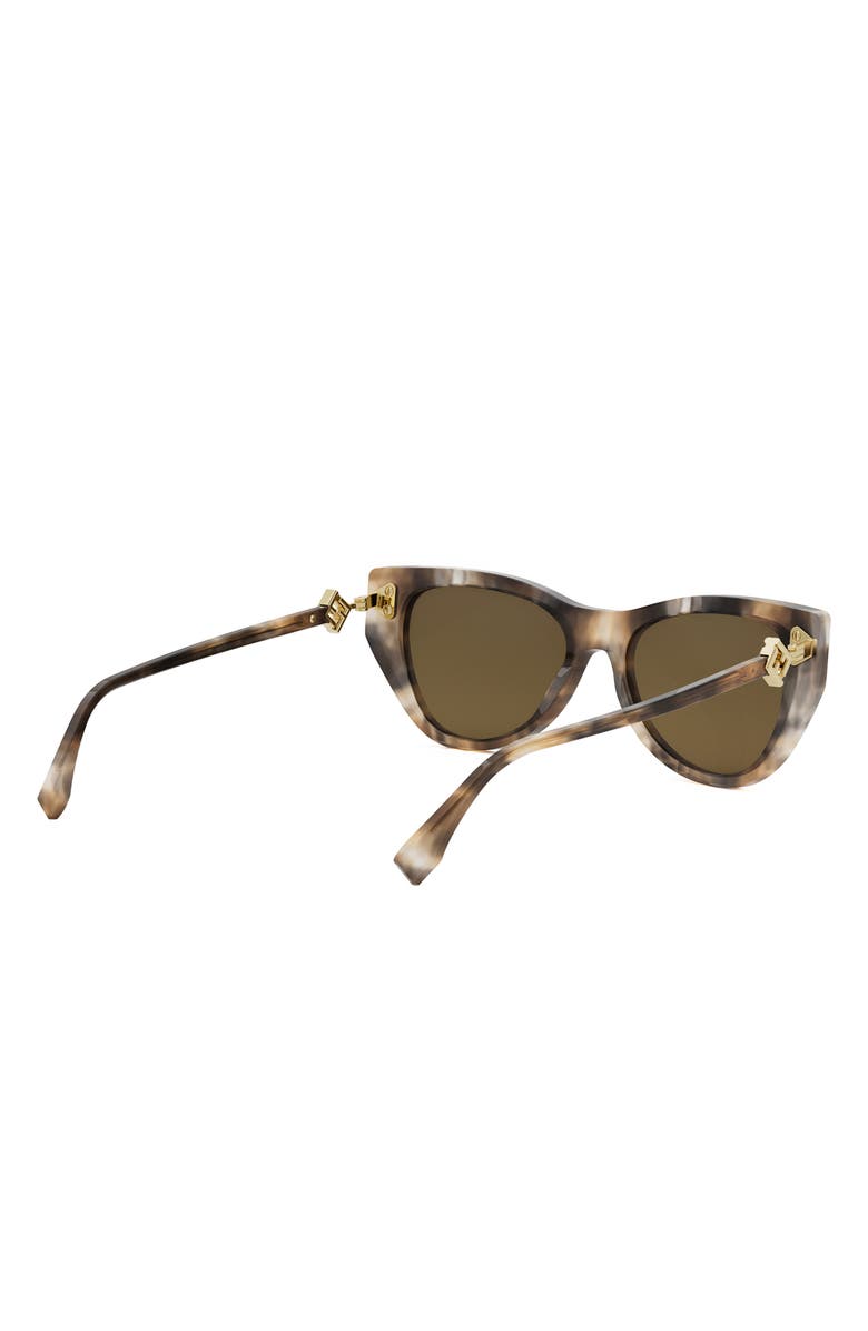 Fendi 'Fendi Diamonds 54mm Cat Eye Sunglasses, Alternate, color, Havana/ Other / Brown