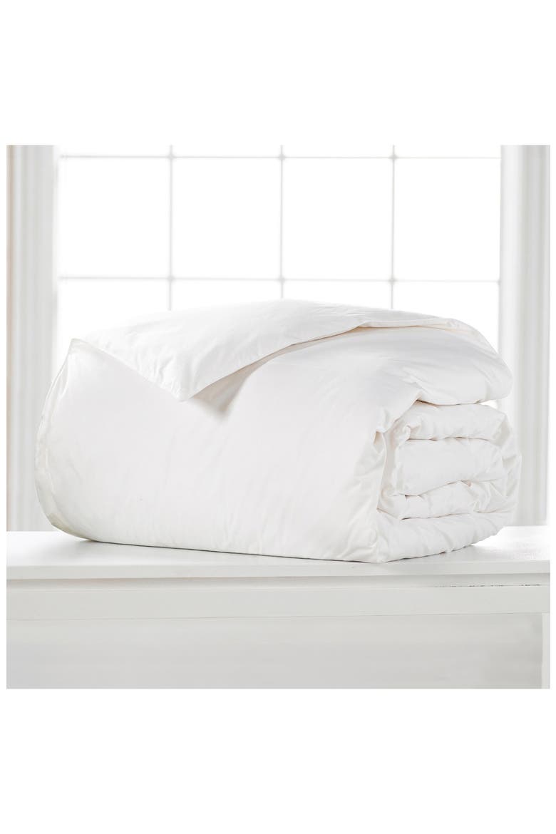 White Down All Season Comforter with 100% Certified RDS Down, Alternate, color, WHITE