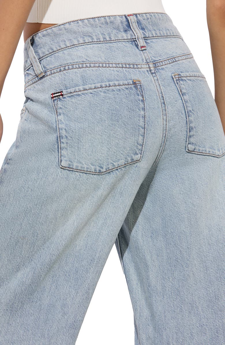 Alice + Olivia Trish Low Rise Baggy Jeans, Alternate, color, Rockstar Blue