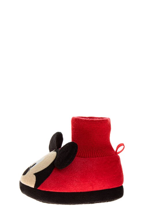Josmo Disney Mickey Mouse Slipper In Red