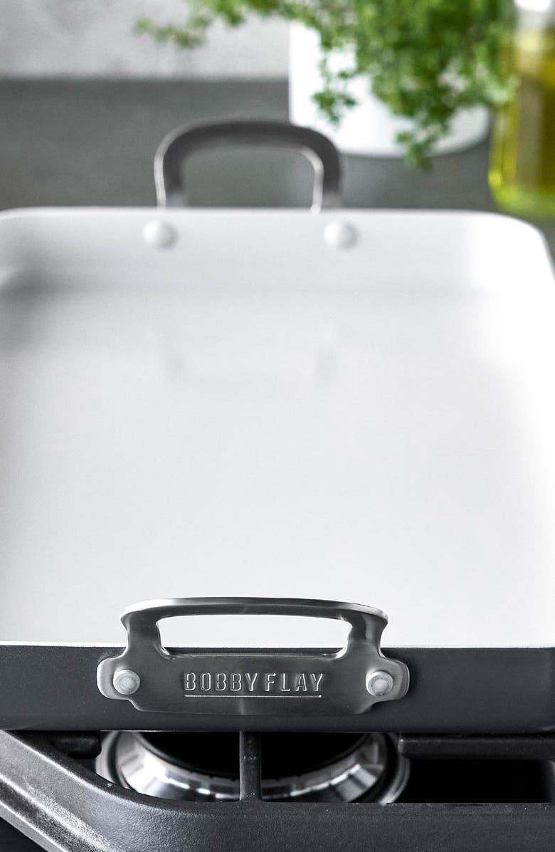 GreenPan x Bobby Flay Ceramic Nonstick Double Burner Griddle, Alternate, color, Graphite