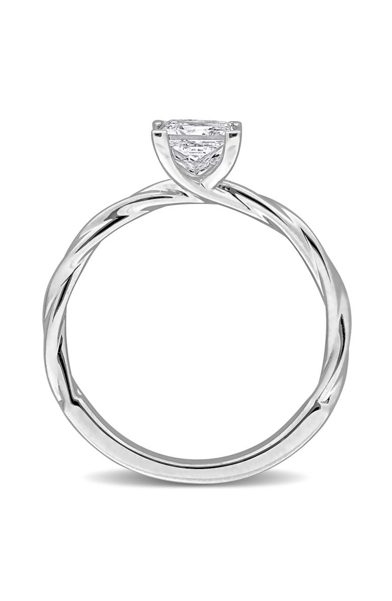 Julianna B. 1 ctw Lab-Grown Diamond Princess Solitaire Ring 18k, Alternate, color, White Gold