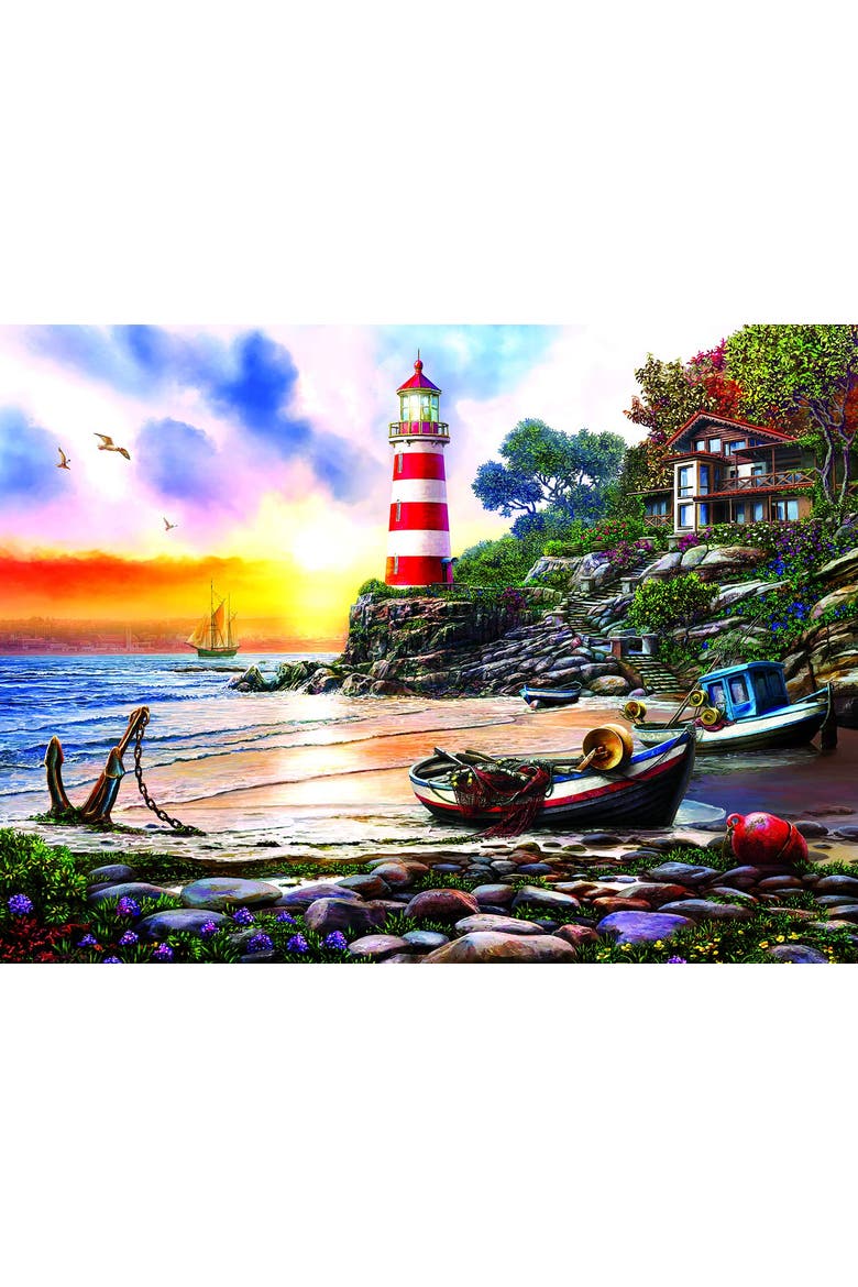 Lighthouse Harbor 1000 piece Jigsaw Puzzle for Adults, Alternate, color, Multicolor