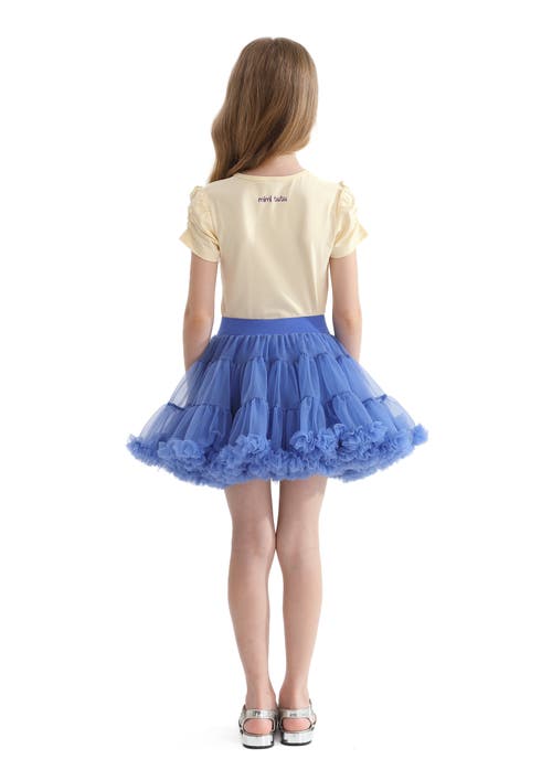 Mimi Tutu Blue Bow Tulle Skirt In Blue