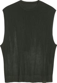 Homme Plissé Issey Miyake Brush Close-Up Crewneck Sweater Vest