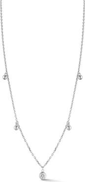 SPHERA MILANO Cubic Zirconia Ball Charm Necklace