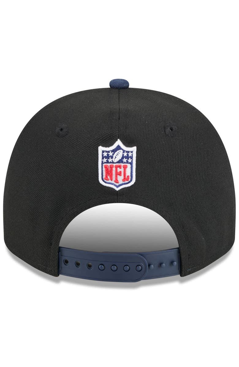 New Era Men's New Era Black/Navy New England Patriots 2025 NFL Draft A-Frame 9FIFTY Snapback Hat, Alternate, color, Black