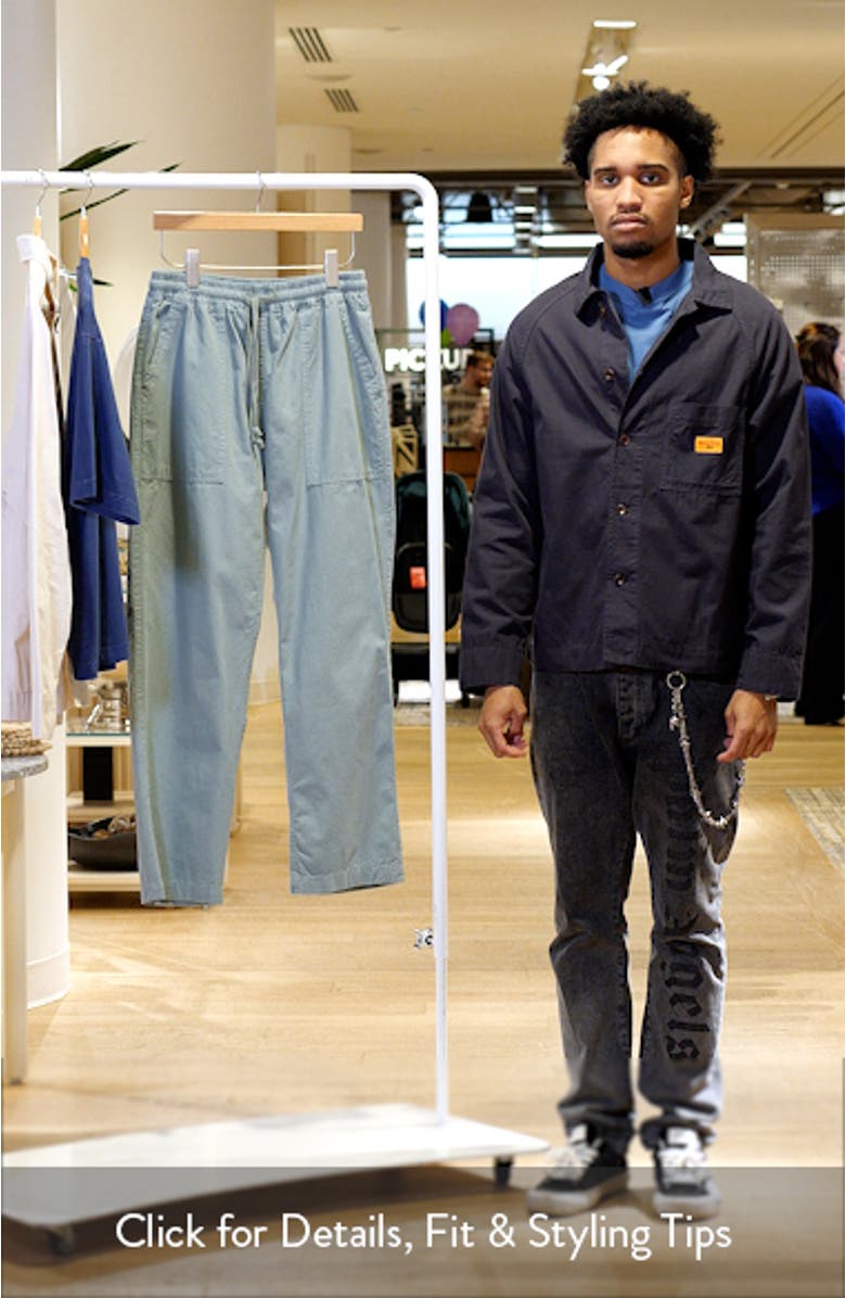 Organic Cotton Ripstop Drawstring Chef Pants, sales video thumbnail