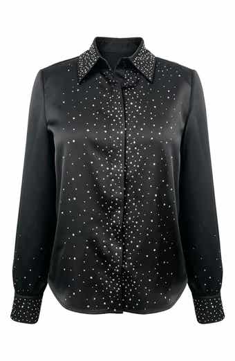 Beaded Satin Shirt