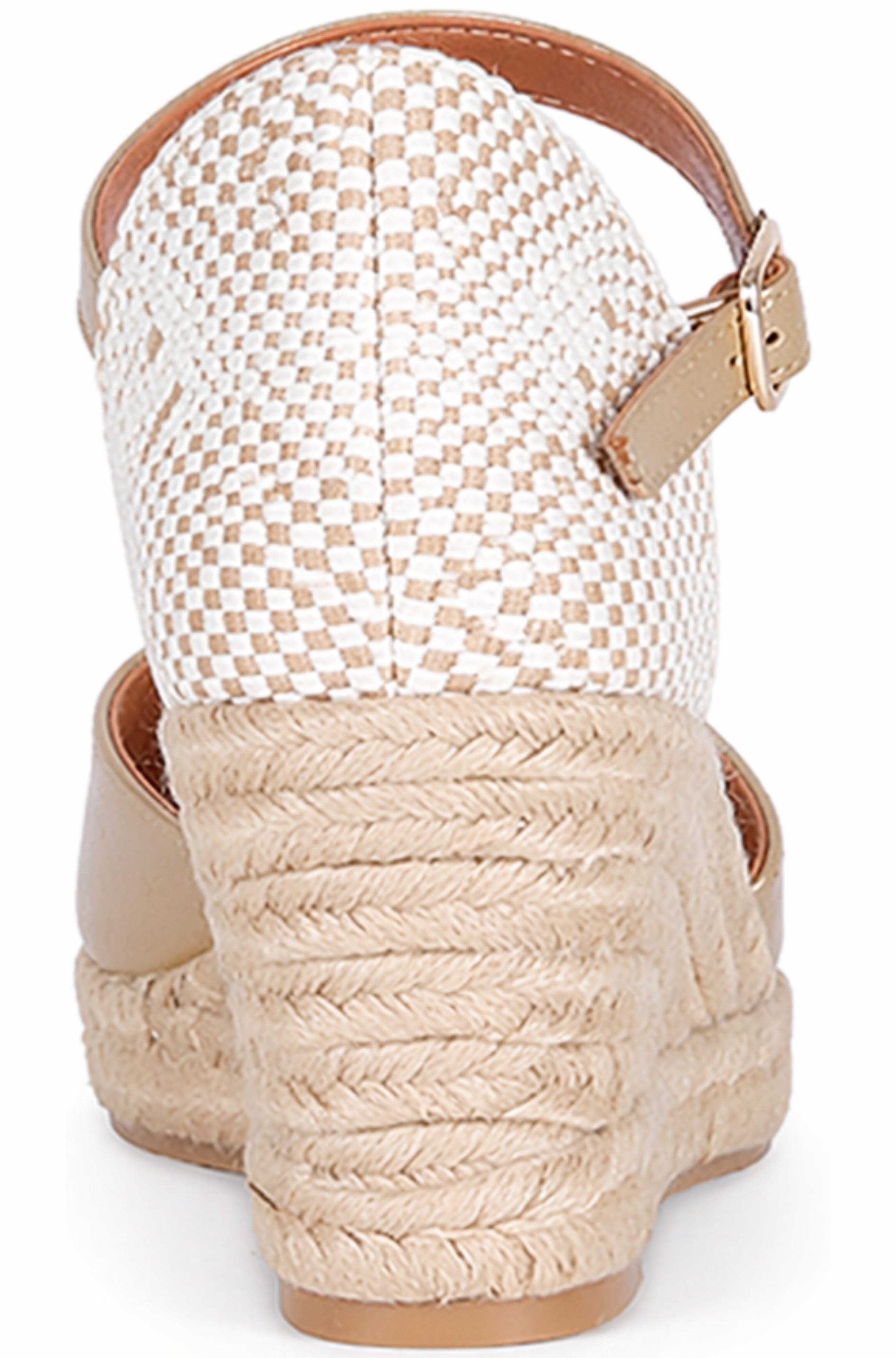 Menina Step Jimena Mid Strap Espadrille Sandal, Alternate, color, Gold