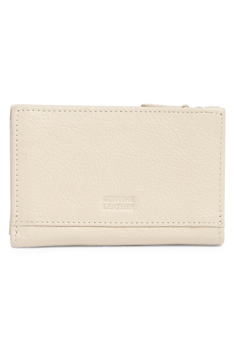 Rio Indexter Trifold Leather Wallet, Alternate, color, PARCHMENT